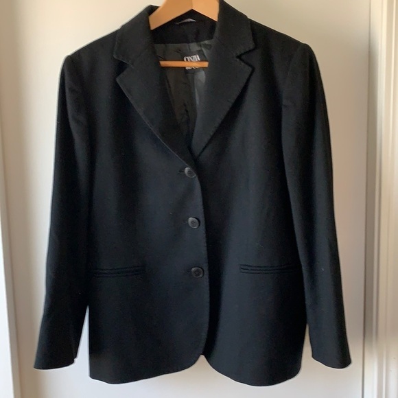 Cinzia Rocca Black Wool Classic Blazer 12 - Picture 1 of 7